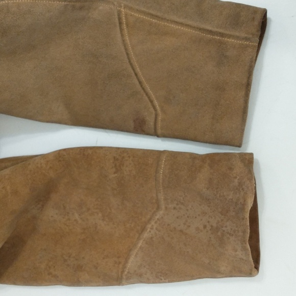 Vintage Western Leather Coat Suede Jacket Rancher by Perfecto USA Made Workwear - Picture 6 of 16